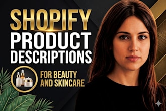 write product descriptions for beauty and skincare