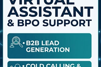 be your expert virtual assistant and bpo support