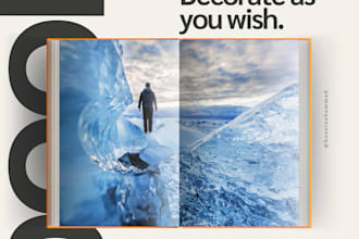 design a professional book cover and book mockup