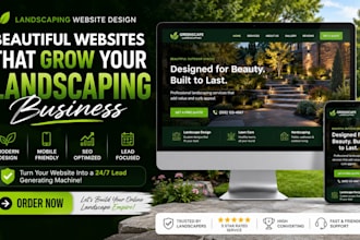 create landscaping website lawn care website gardening website wordpress