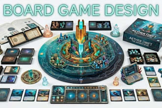 design your board game, tabletop rulebook and board game mechanic development