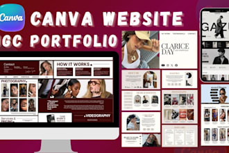 ugc portfolio canva website ugc portfolio media kit epk editable ugc portfolio