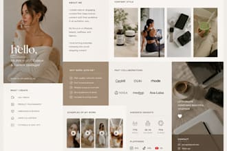 ugc portfolio canva ugc portfolio website media kit epk editable ugc portfolio