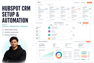 set up hubspot CRM with automation and sales pipeline