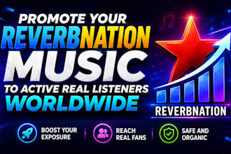 promote your reverbnation music to active real listeners worldwide