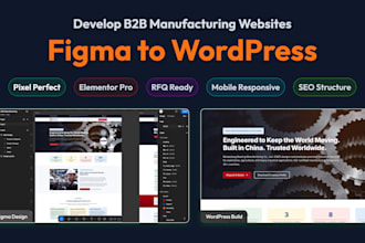 convert figma to wordpress for b2b manufacturing websites
