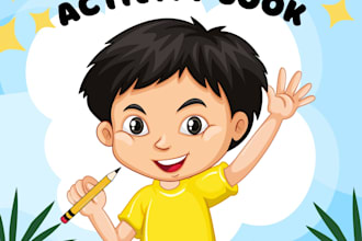create kids activity book
