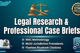 conduct legal research memo and draft dynamic case briefs