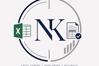 do excel data cleaning, formatting and spread sheet management