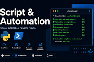 write automation scripts for your workflow