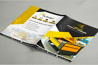 design a print ready product catalog, brochure, company profile