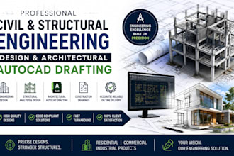design structural and civil engineering pla with professional autocad usa stamp