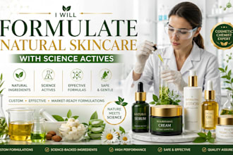 formulate natural skincare with science actives