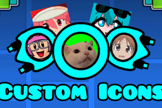 create custom icon for you in geometry dash