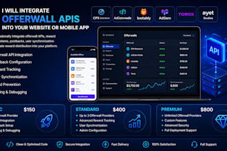 integrate offerwall apis into your website or mobile app