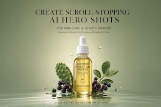 create scroll stopping ai hero shots for skincare beauty ads