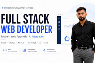 be your full stack ai web developer for saas and ai web apps