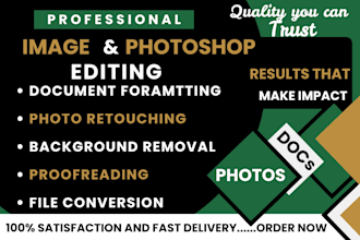do image editing document photoshop photo retouch color correction bg removal