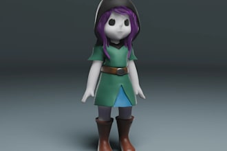create custom 3d character models for digital use or 3d printing