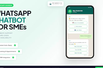 build intelligent automated whatsapp chatbot for your business
