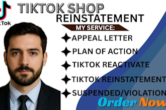 write tiktok shop suspension appeal letter, tiktok account reinstatement appeal