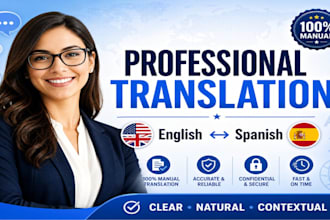 provide professional english to spanish translation and localization
