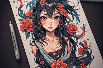 do an japanese traditional tatto art style