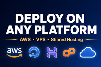 deploy your web app on AWS, vps, or any cloud platform