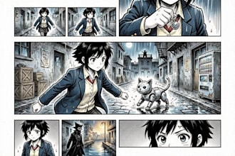 draw anime manga comic book, manga page, webtoon comic manga