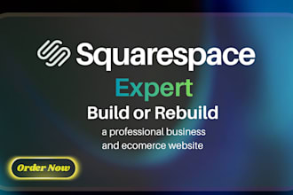 design or redesign your squarespace business website