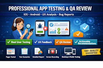 review and test your IOS and android app for QA and user experience