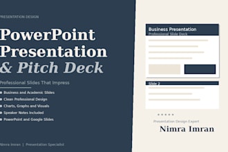 create a professional powerpoint presentation or business pitch deck