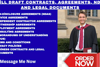 draft contracts, agreements, nda, legal documents and contracts