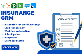 insurance CRM workflows salesforce zoho bigin hubspot keap pipedrive leadsquared