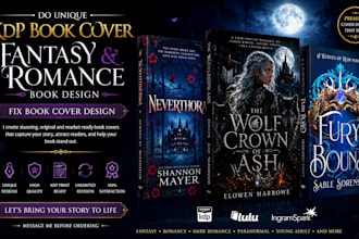 do book cover design, kdp book design, amazon kdp cover for ebook and printing