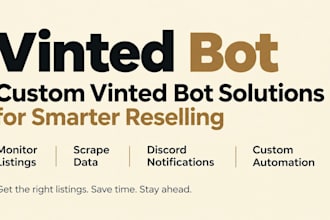 build discord vinted bot, vinted label bot, vinted scalping bot, monitor bot