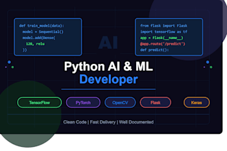 build a python ai ml model or flask web app for your data