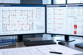 create professional fire alarm shop drawings and riser diagrams