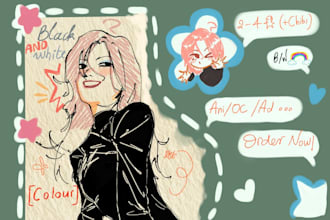 draw fanarts and oc illustrations