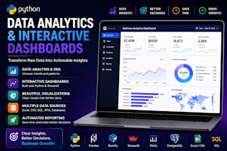 analyze data and create interactive python dashboards
