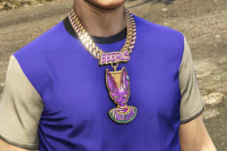 do custom peds, clothing pack and custom chains on your fivem ped