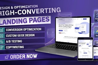 create a professional landing page