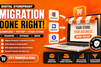 digital storefront migration gumroad payhip stan store transfer salesfunnel seo