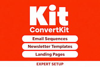 setup convertkit email sequence expert newsletter kit landing page kit template