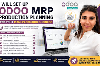 set up odoo mrp production planning for your manufacturing business