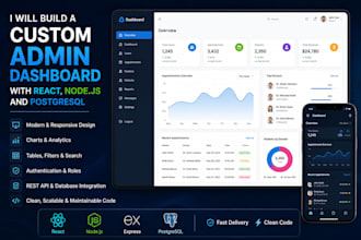 build a custom admin dashboard for you
