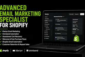 shopify email marketing setup shopify klaviyo and omnisend flow email automation