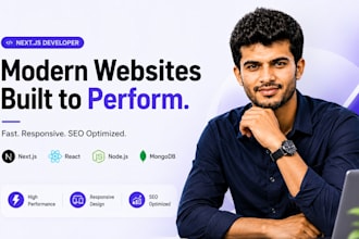 develop a fast SEO friendly website with nextjs and react