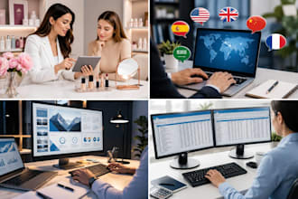 be your virtual assistant for data entry, translator, and presentation designer