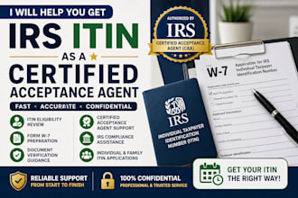 help you get irs itin as a certified acceptance agent